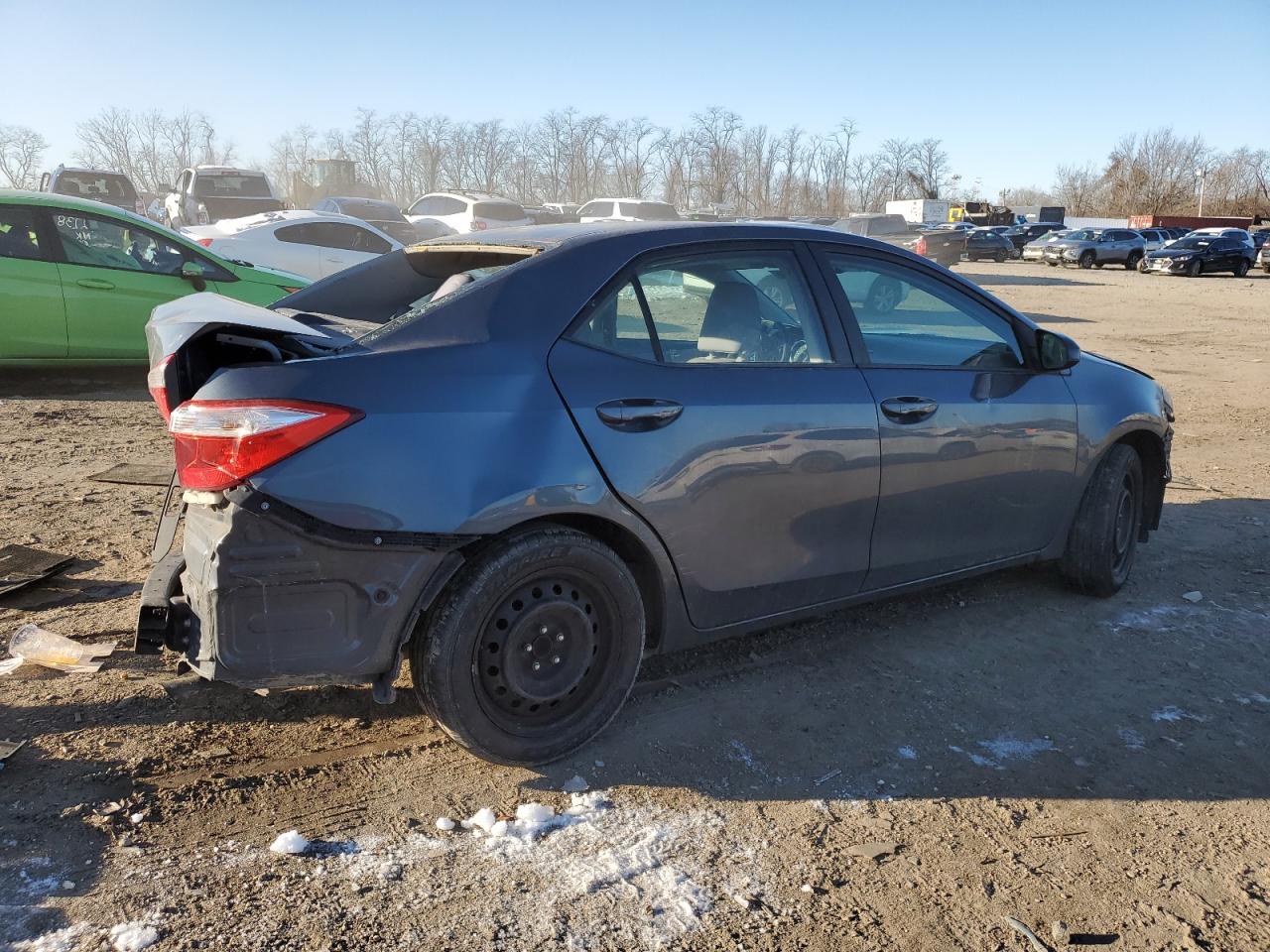 2015 Toyota Corolla VIN 2T1BURHE2FC366557 Copart auction photo, all over damage thumbnail 3