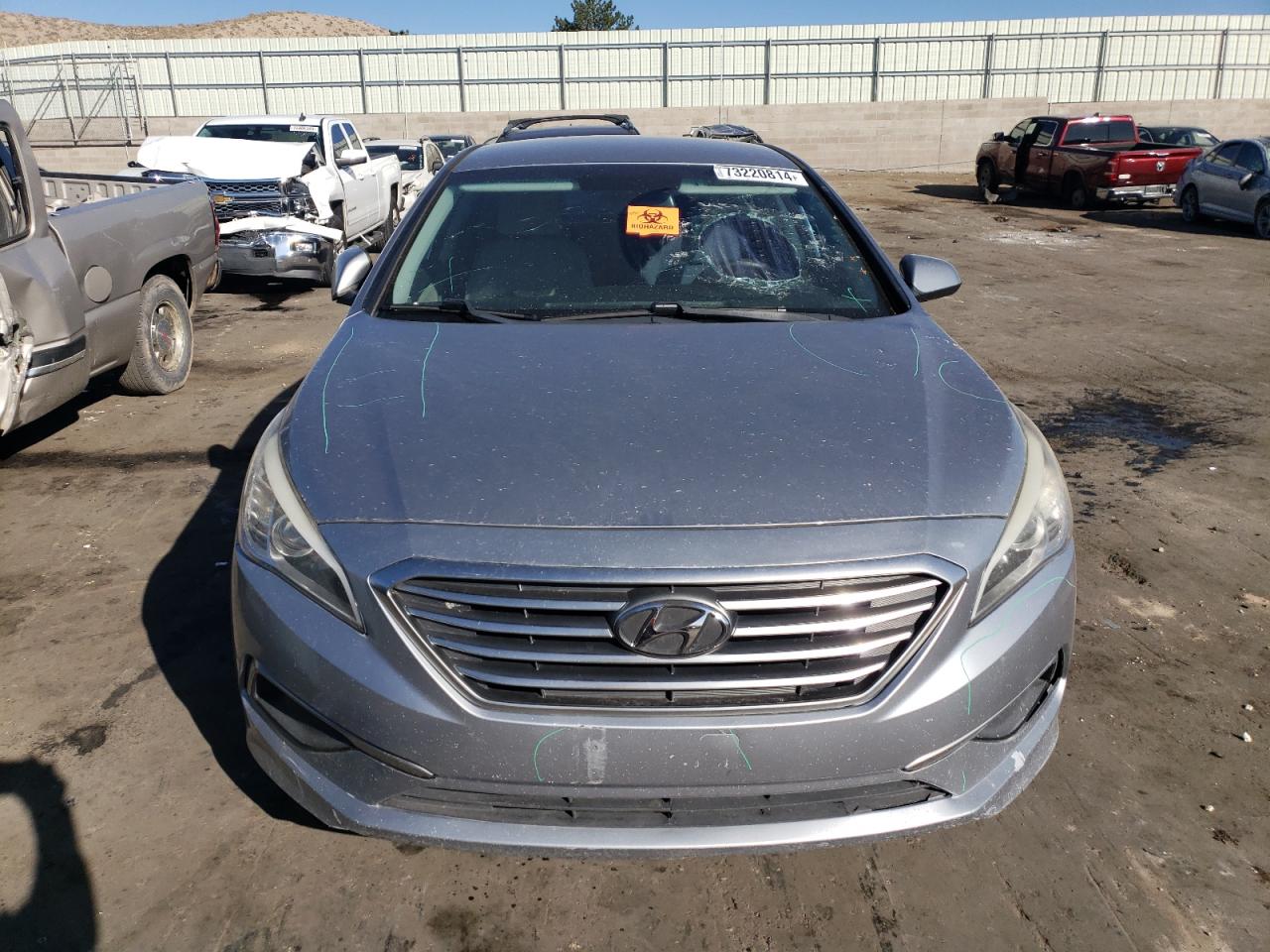 2016 Hyundai Sonata VIN 5NPE24AF7GH399951 Copart auction photo, biohazard/chemical damage thumbnail 5