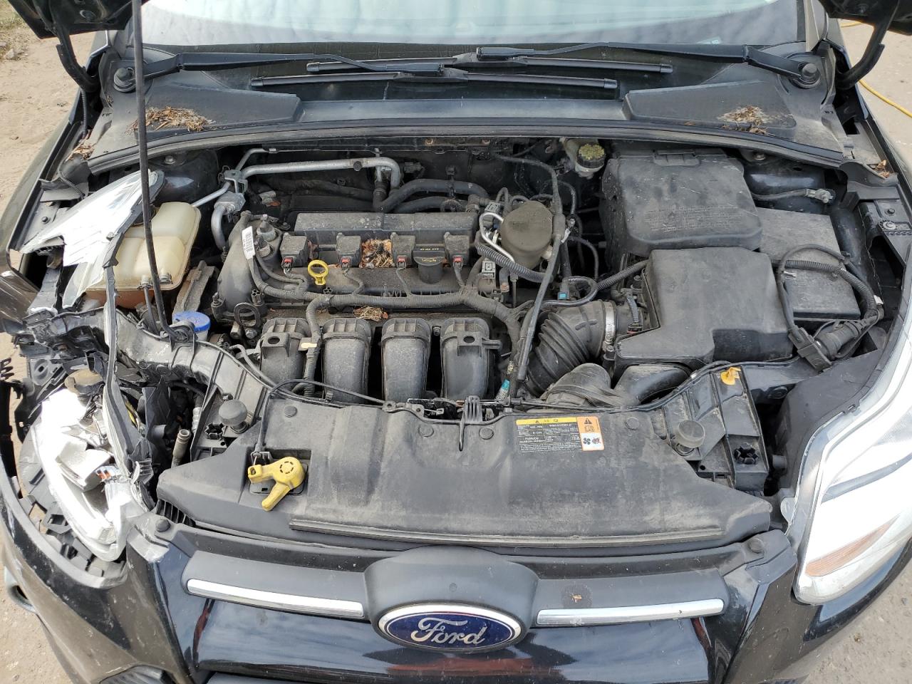 2013 Ford Focus VIN 1FADP3K2XDL381864 Copart auction photo, front end damage thumbnail 11