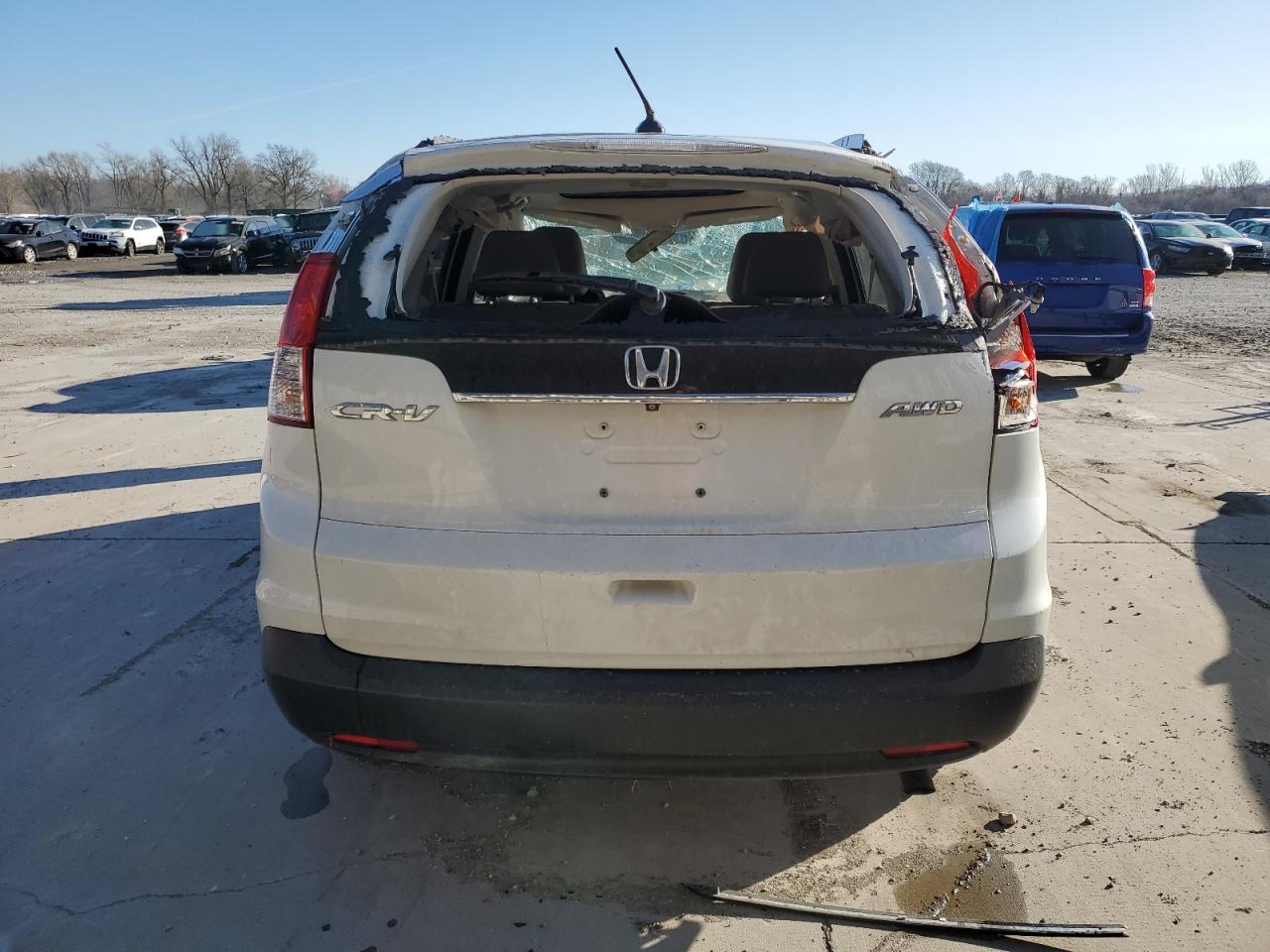 2014 Honda CR-V VIN 5J6RM4H76EL102083 Copart auction photo, all over damage thumbnail 6