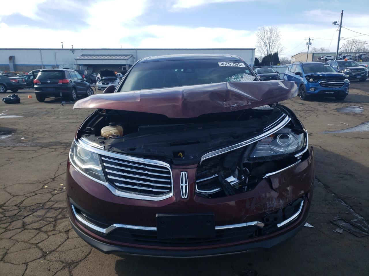2016 Lincoln MKX VIN 2LMTJ8LP4GBL58891 Copart auction photo, rear end / front end damage thumbnail 5
