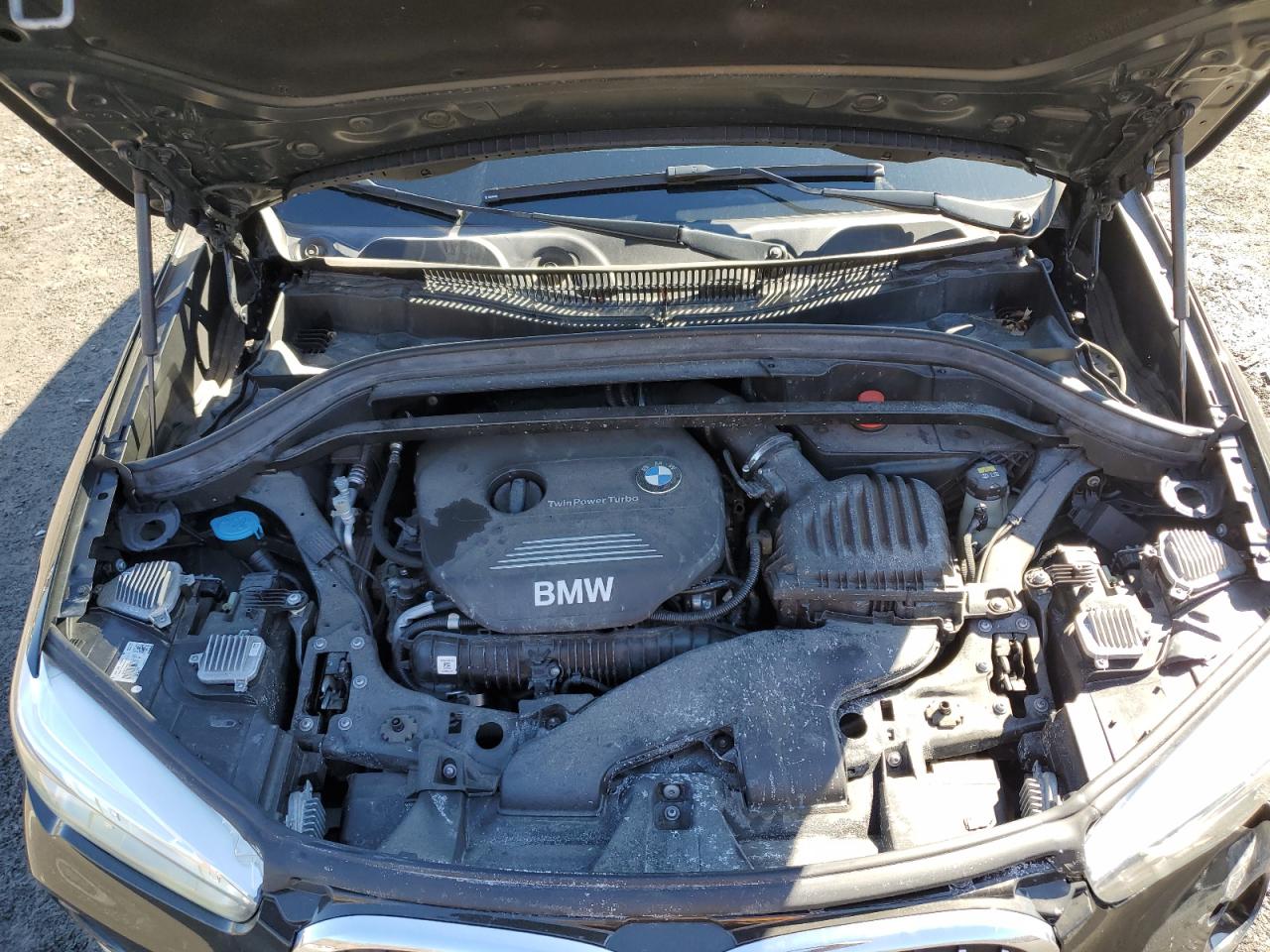 2017 BMW X1 VIN WBXHT3C3XH5F79858 Copart auction photo, front end / minor dent/scratches damage thumbnail 12