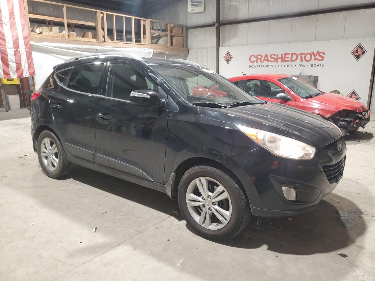 2013 Hyundai Tucson VIN KM8JU3AC7DU722174 Copart auction photo, front end / rear end damage thumbnail 4