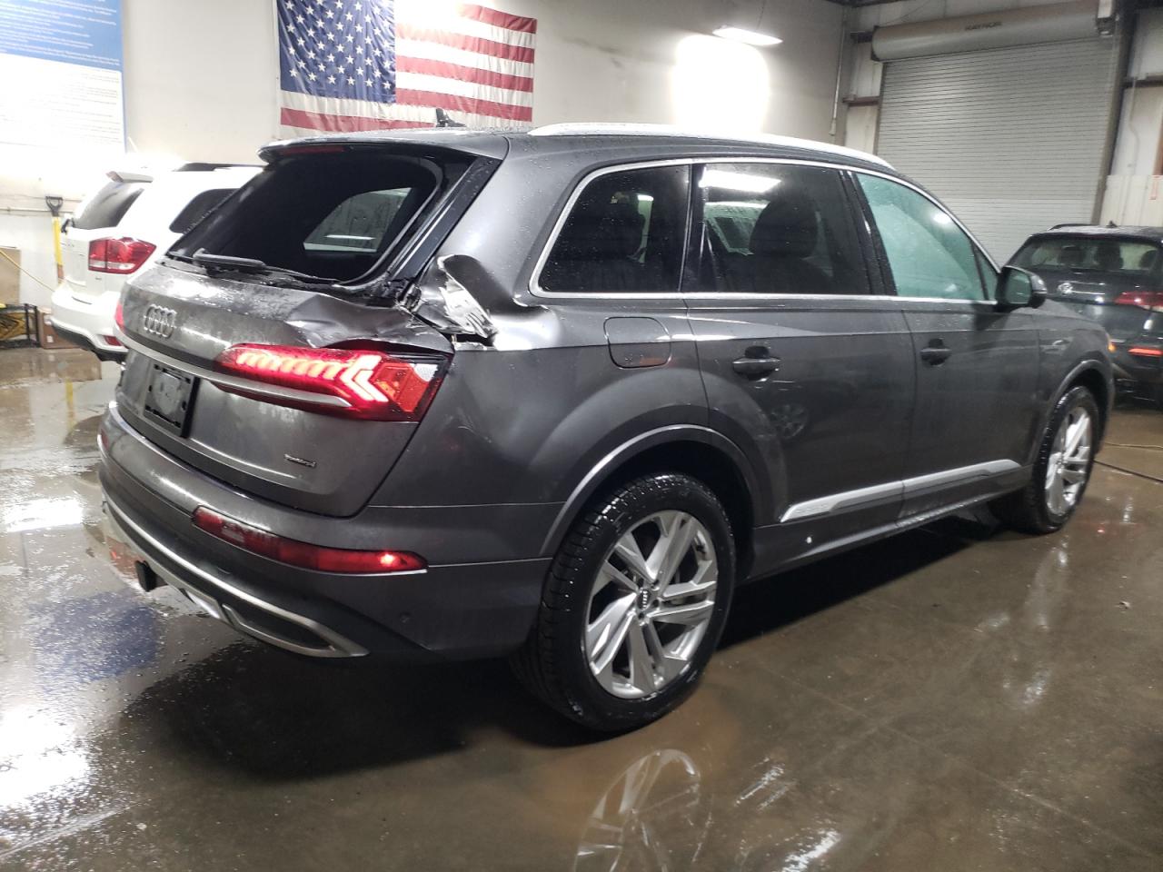 2021 Audi Q7 VIN WA1LXAF71MD000701 Copart auction photo, rear end damage thumbnail 3