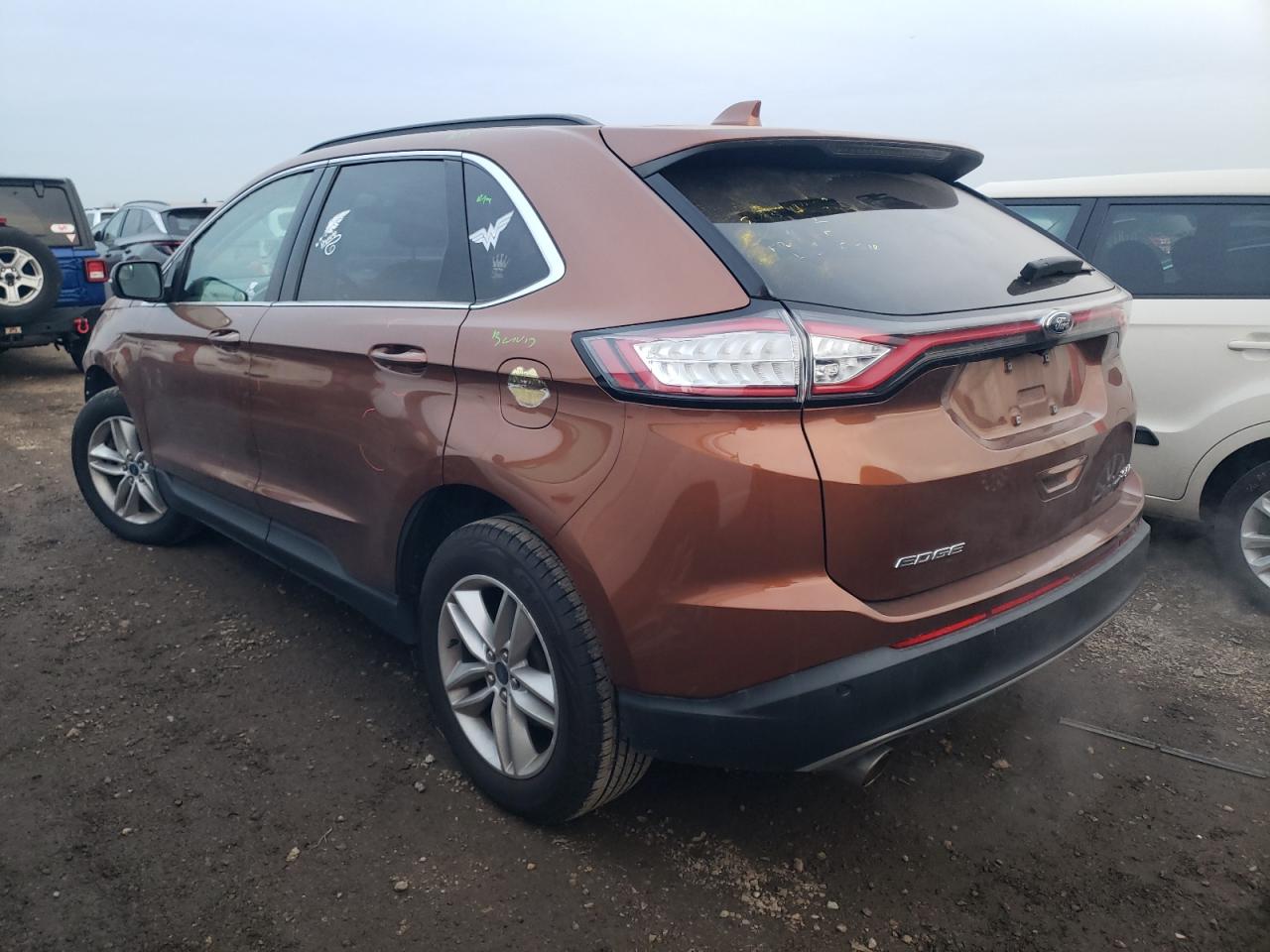2017 Ford Edge VIN 2FMPK4J80HBC60330 Copart auction photo, front end damage thumbnail 2