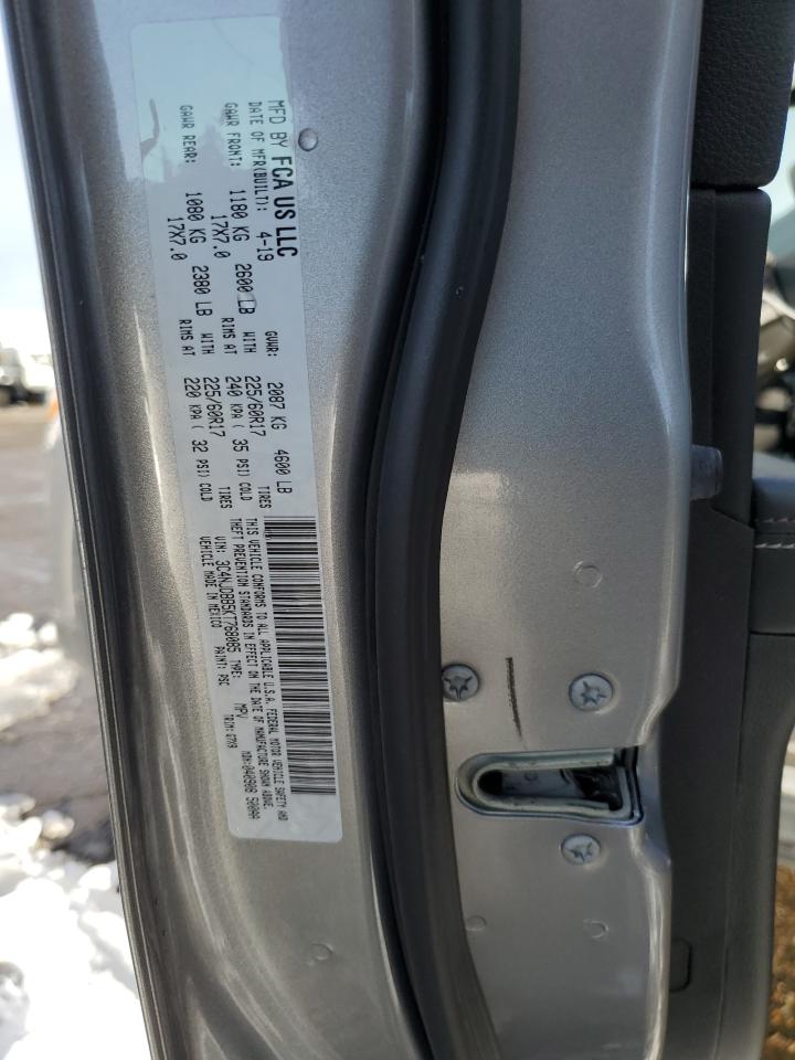 2019 Jeep Compass VIN 3C4NJDBB5KT768085 Copart auction photo, side damage thumbnail 15