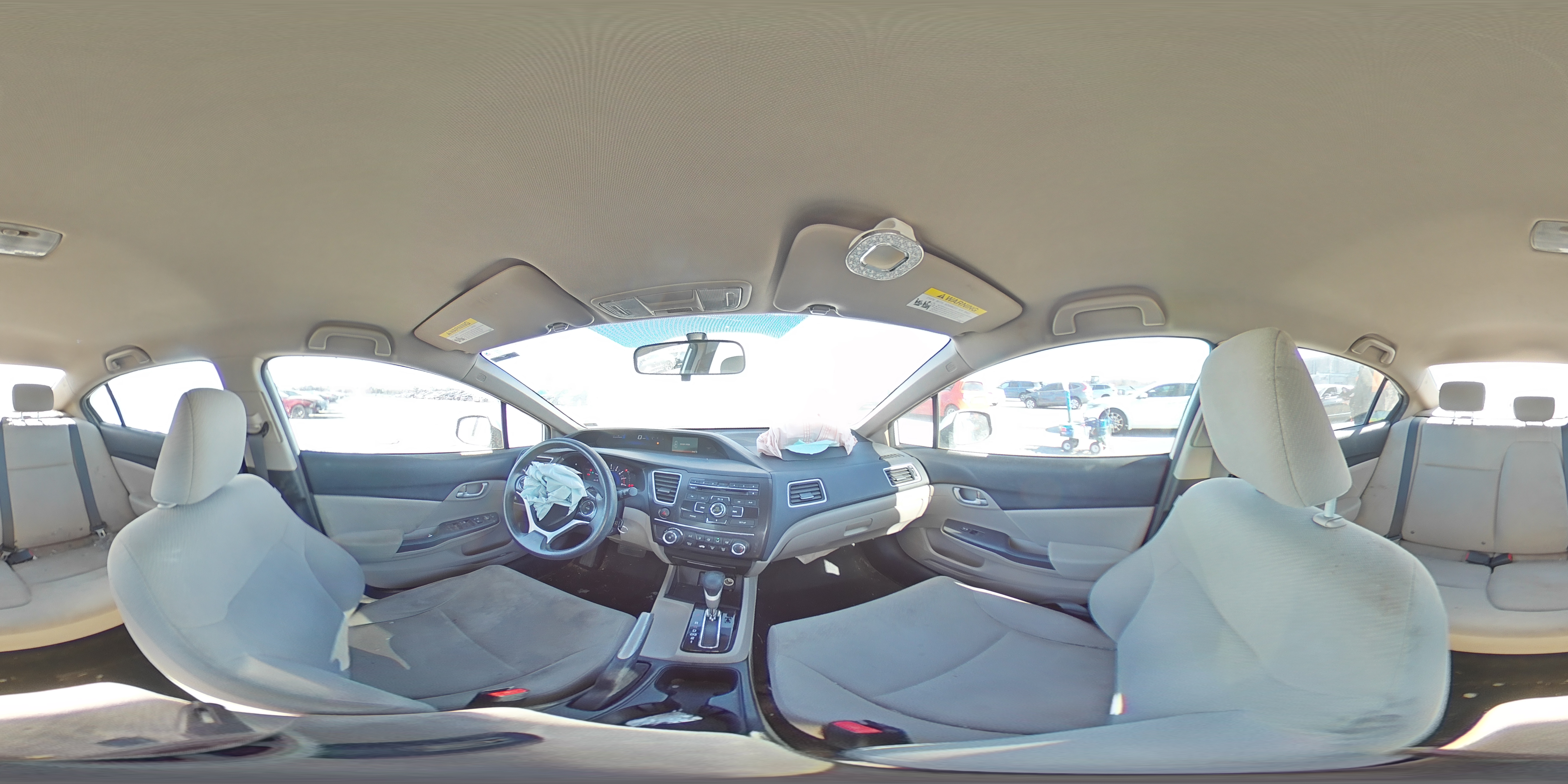 2013 Honda Civic VIN 19XFB2F51DE222966 Copart auction photo, front end / side damage thumbnail 12