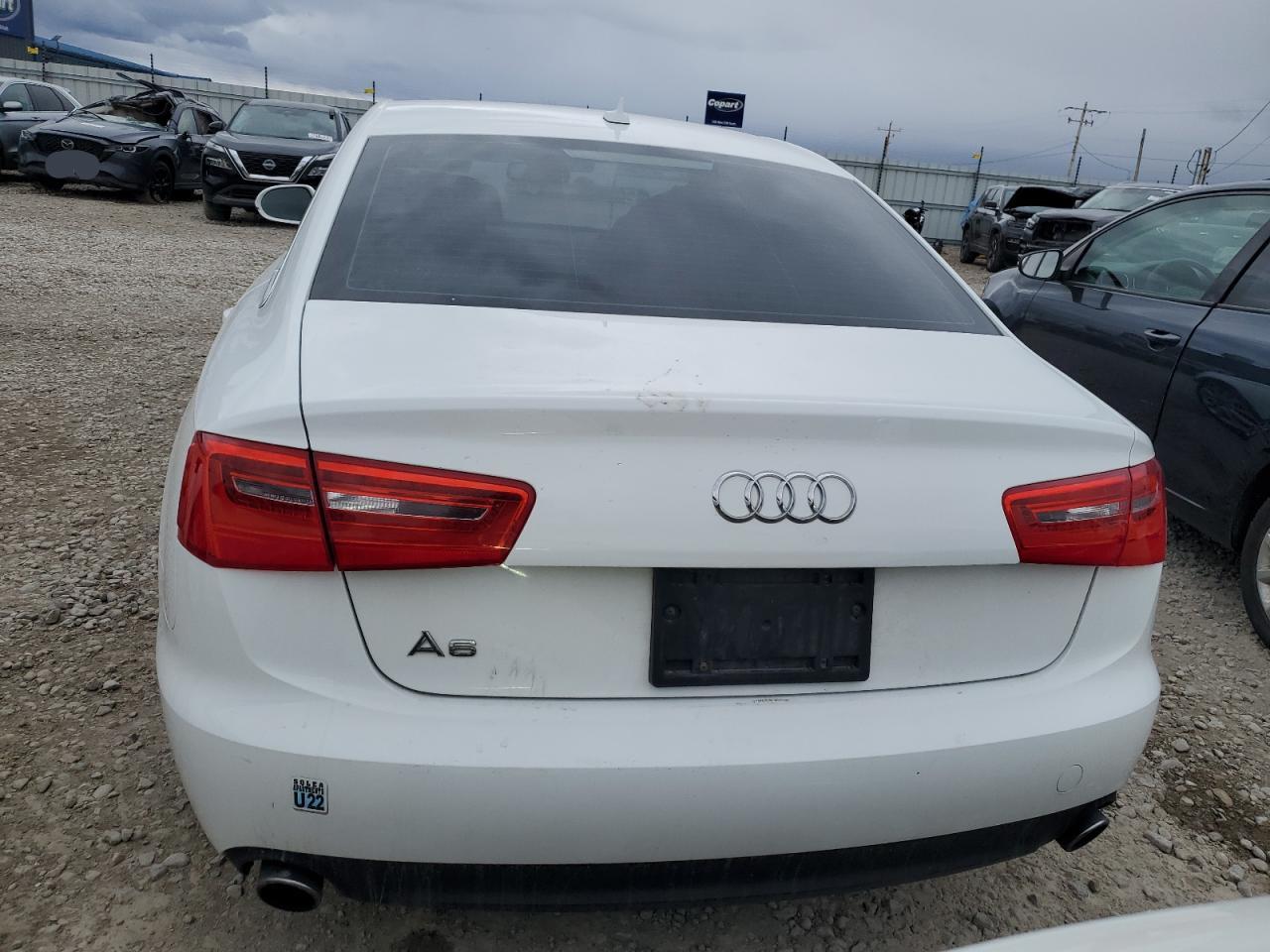 2014 Audi A6 VIN WAUFFAFCXEN004953 Copart auction photo, front end damage thumbnail 6