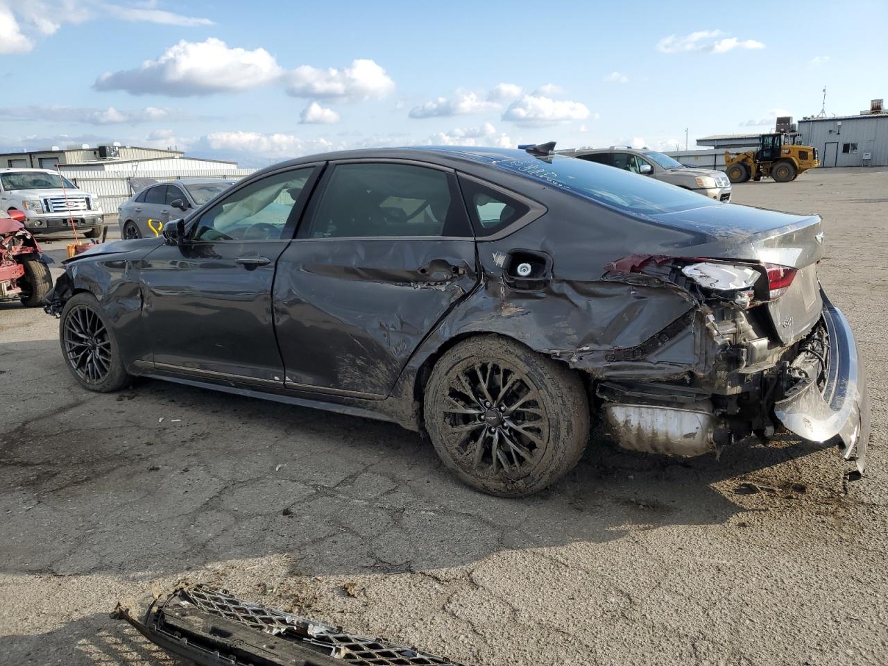 2019 Genesis G80 VIN KMHGN4JB6KU290601 Copart auction photo, all over damage thumbnail 2