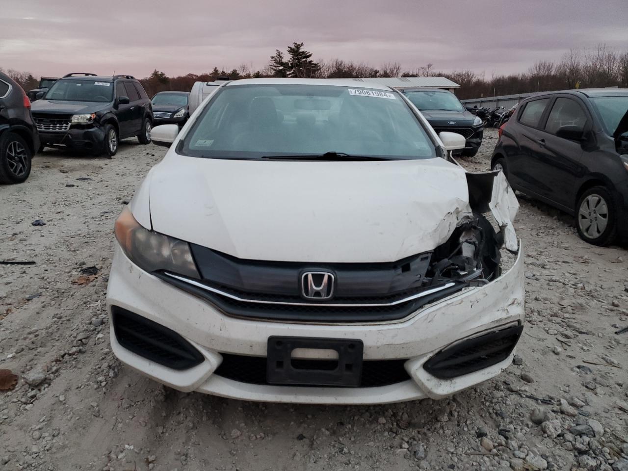 2015 Honda Civic VIN 2HGFG3B5XFH518591 Copart auction photo, front end / side damage thumbnail 5