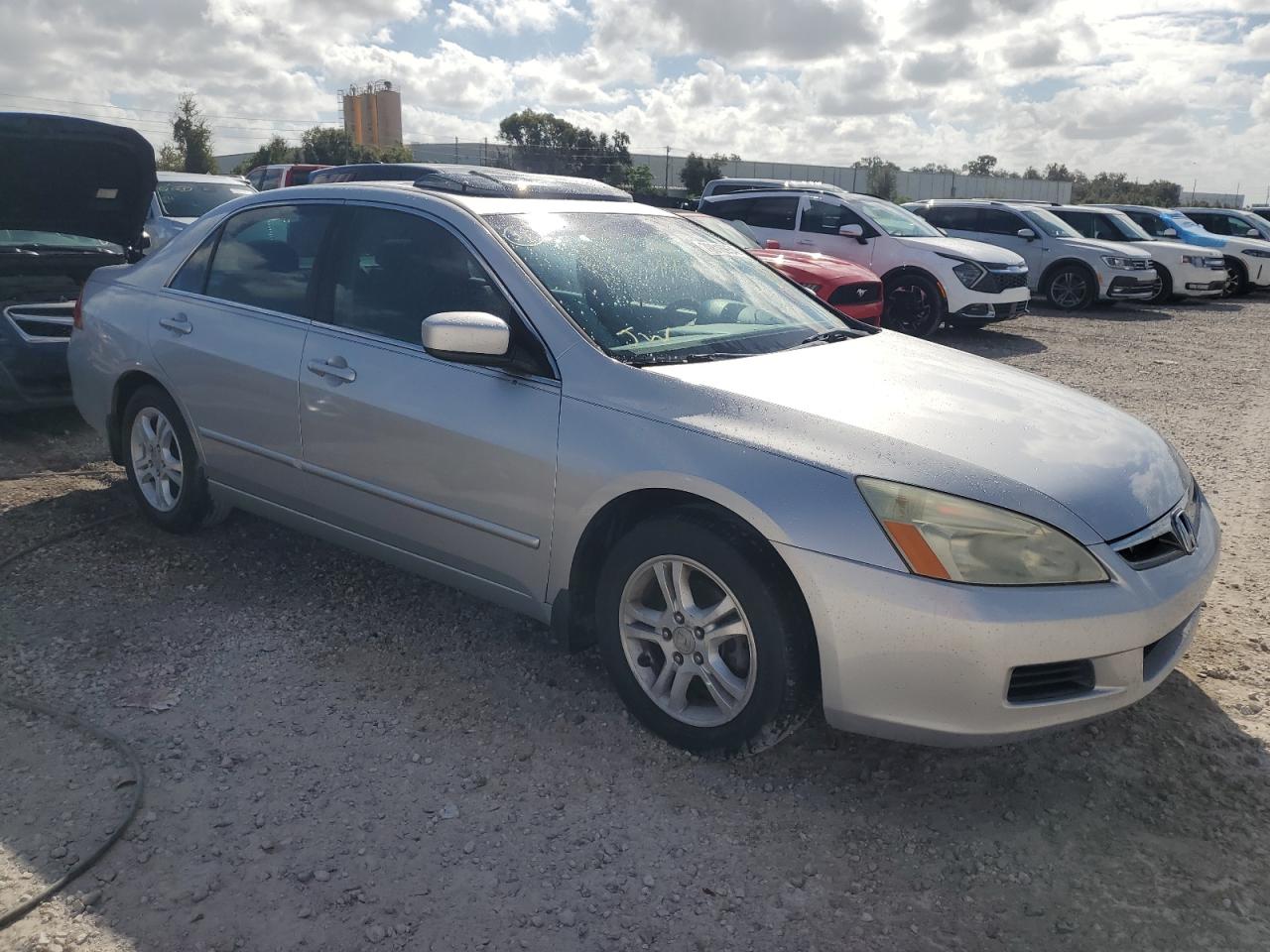 2007 Honda Accord VIN 1HGCM56727A091894 Copart auction photo, water/flood damage thumbnail 4