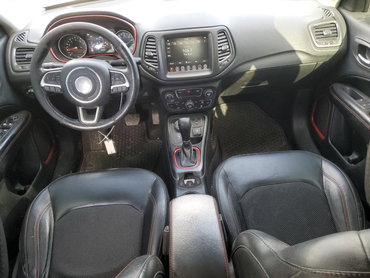 2019 Jeep Compass VIN 3C4NJDDB8KT661903 Copart auction photo, front end / side damage thumbnail 8