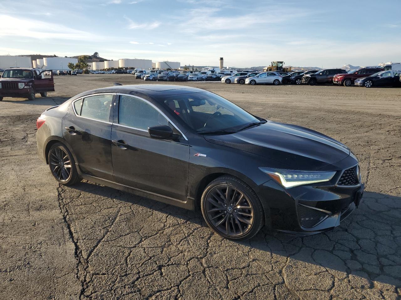 2021 Acura ILX VIN 19UDE2F86MA005233 Copart auction photo, side damage thumbnail 4