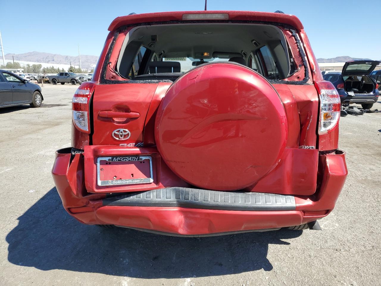 2010 Toyota RAV 4 VIN 2T3BK4DV7AW020856 Copart auction photo, rear end damage thumbnail 6