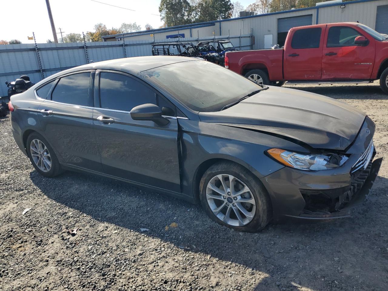 2020 Ford Fusion VIN 3FA6P0HDXLR103109 Copart auction photo, front end / side damage thumbnail 4