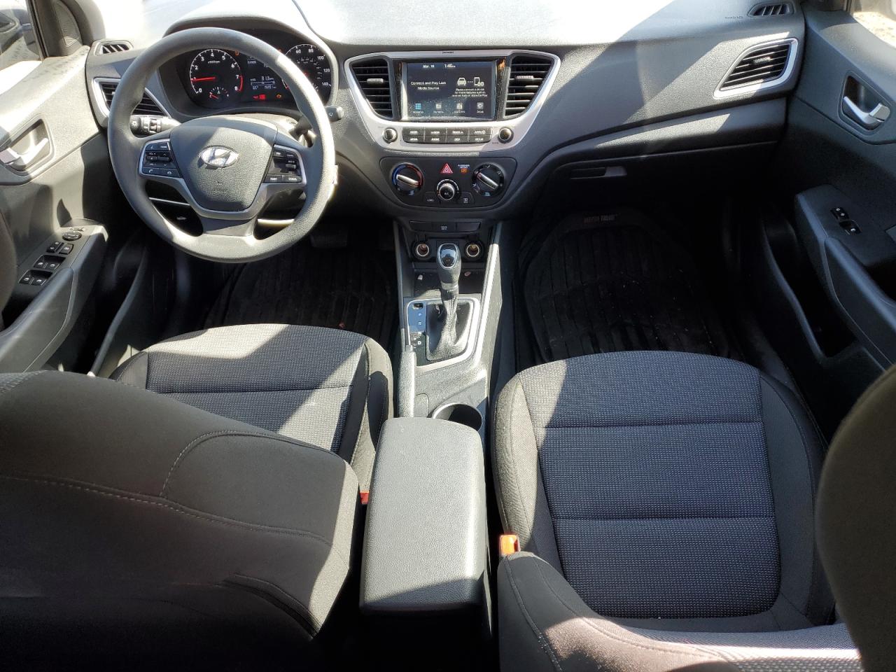 2022 Hyundai Accent VIN 3KPC24A61NE158136 Copart auction photo, undercarriage / front end damage thumbnail 8