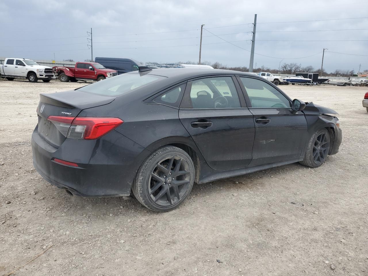 2022 Honda Civic VIN 2HGFE2F57NH535406 Copart auction photo, front end damage thumbnail 3