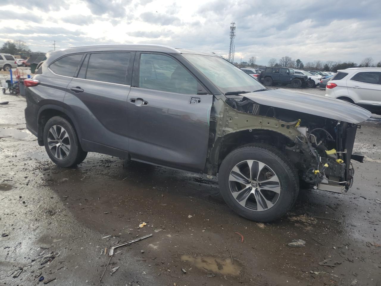2020 Toyota Highlander VIN 5TDHZRBHXLS029085 Copart auction photo, front end / minor dent/scratches damage thumbnail 4