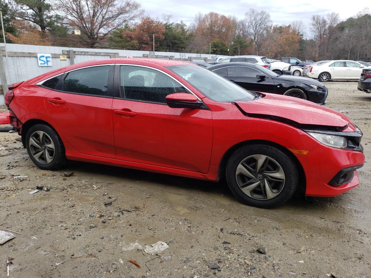 2017 Honda Civic VIN 2HGFC2F5XHH578034 Copart auction photo, rear end / front end damage thumbnail 4