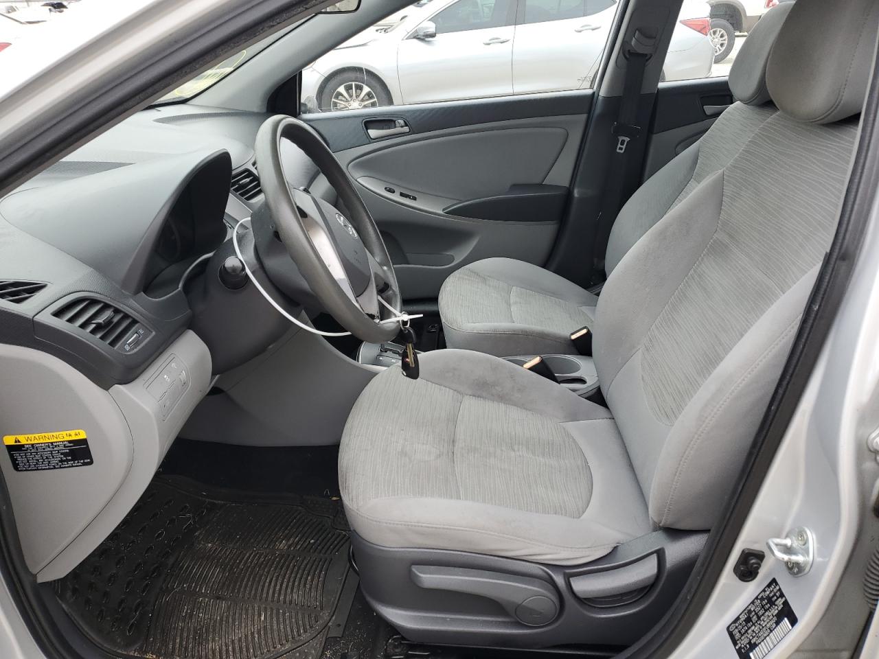 2015 Hyundai Accent VIN KMHCT4AE0FU889420 Copart auction photo, front end / side damage thumbnail 7