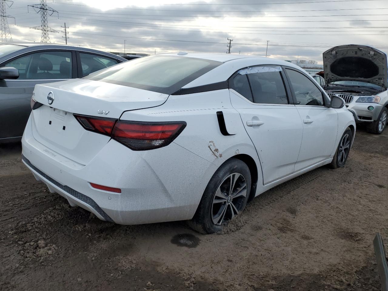 2021 Nissan Sentra VIN 3N1AB8CV0MY316274 Copart auction photo, side / rear end damage thumbnail 3