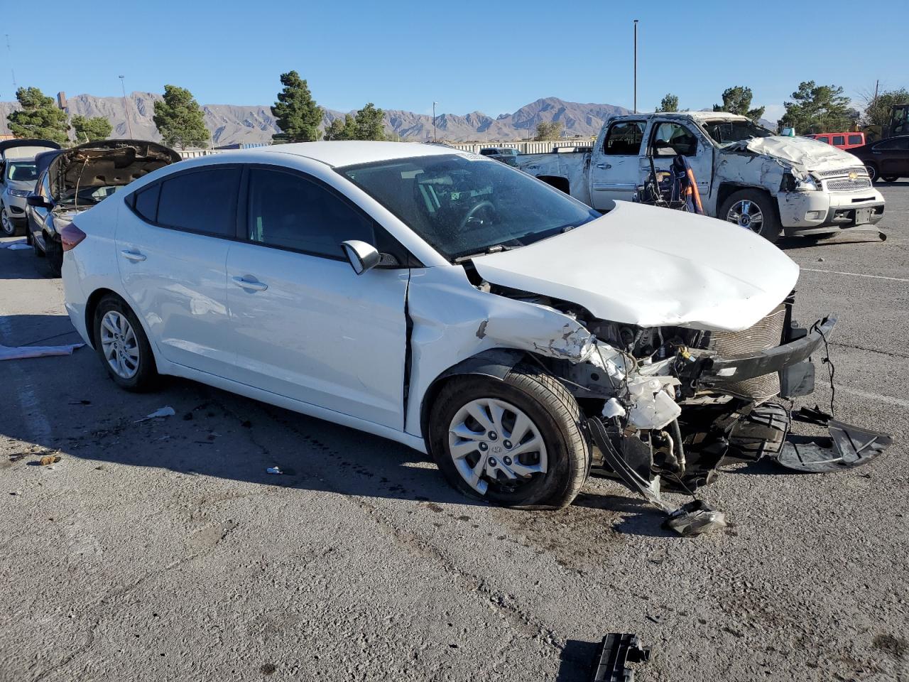2019 Hyundai Elantra VIN 5NPD74LF2KH436844 Copart auction photo, front end damage thumbnail 4