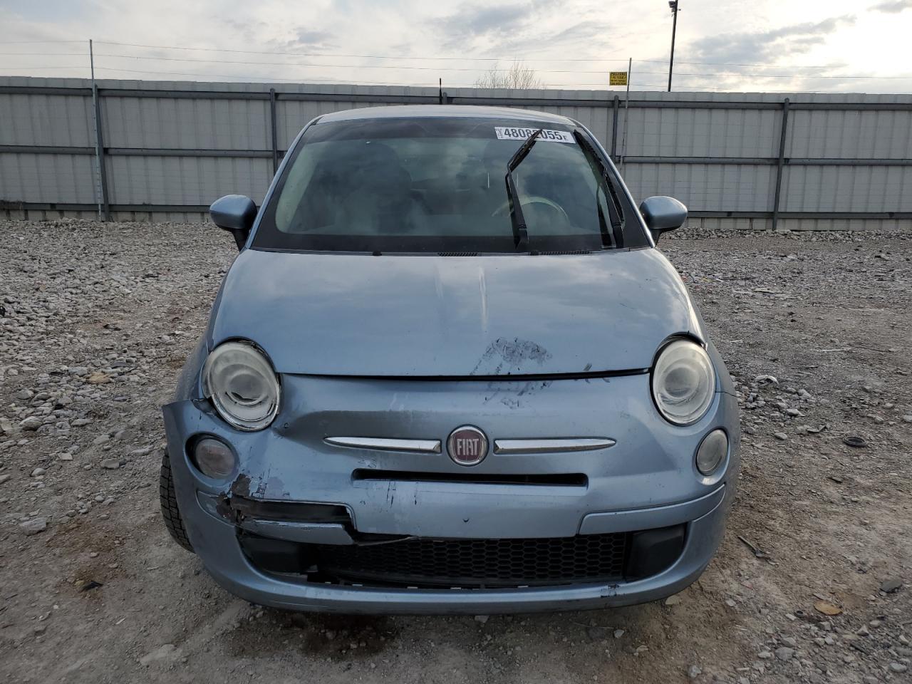2013 Fiat 500 VIN 3C3CFFAR8DT530905 Copart auction photo, rear end / front end damage thumbnail 5