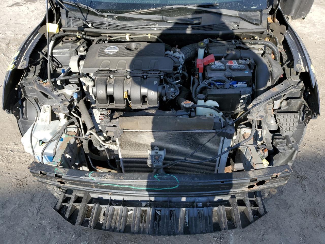 2014 Nissan Sentra VIN 3N1AB7AP4EL620379 Copart auction photo, front end damage thumbnail 11