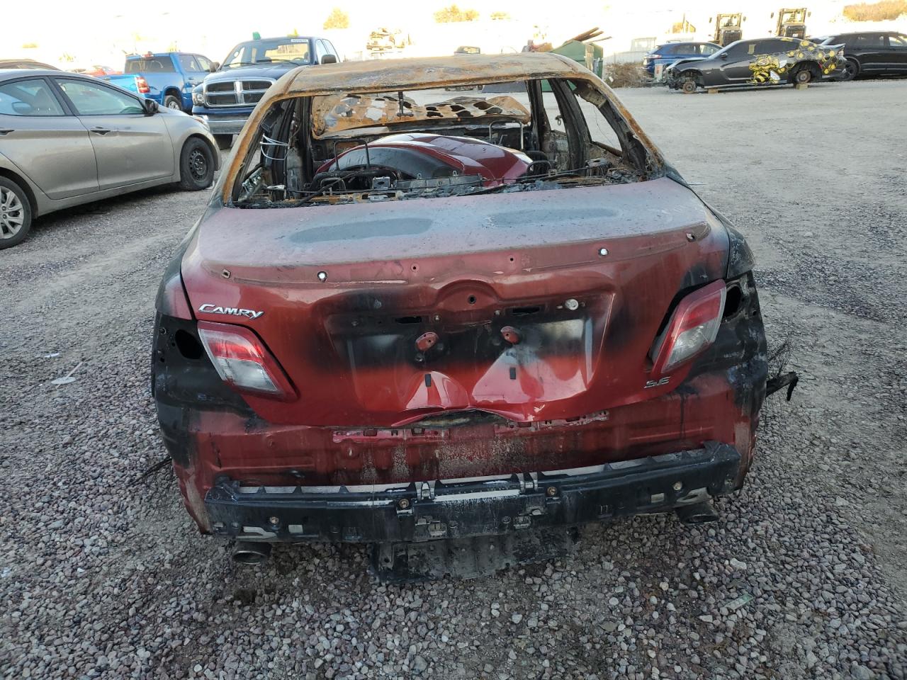 2011 Toyota Camry VIN 4T1BF3EK7BU753289 Copart auction photo, burn damage thumbnail 6