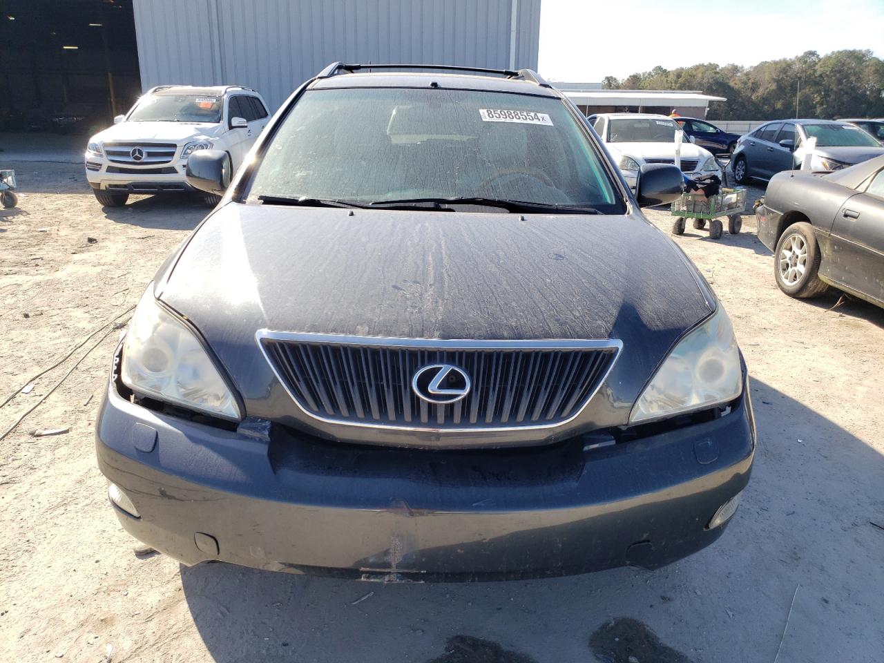 2007 Lexus RX VIN 2T2GK31U37C006656 Copart auction photo, side / front end damage thumbnail 5