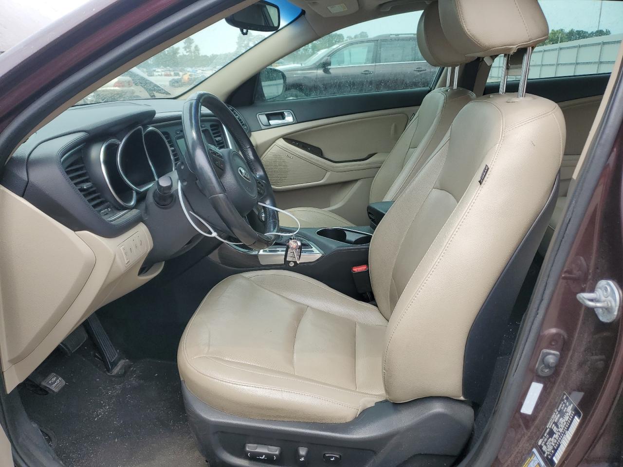 2014 KIA Optima VIN 5XXGN4A72EG259999 Copart auction photo, front end / side damage thumbnail 7
