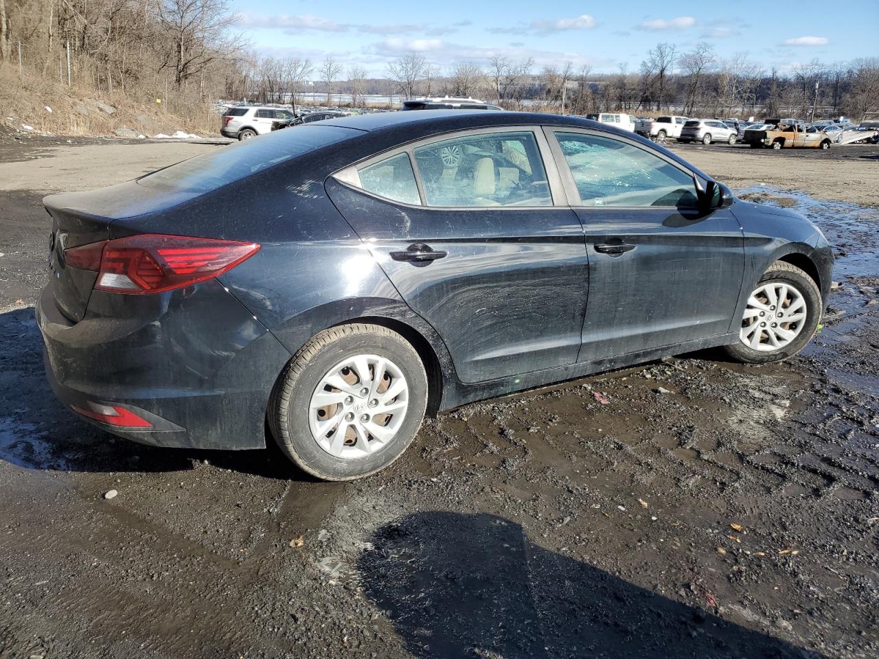 2019 Hyundai Elantra VIN KMHD74LF9KU843917 Copart auction photo, top/roof / minor dent/scratches damage thumbnail 3