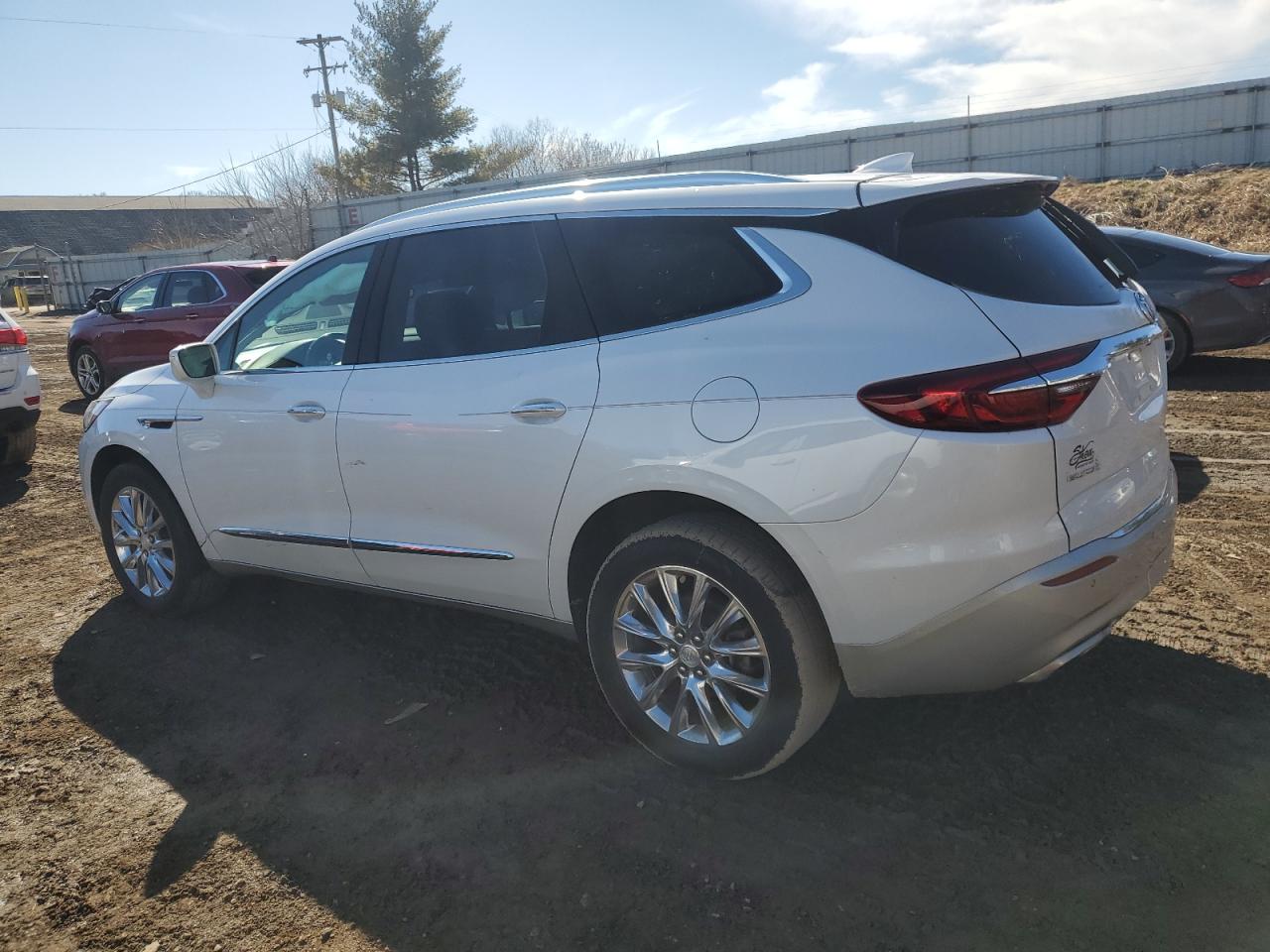 2018 Buick Enclave VIN 5GAERCKW8JJ160235 Copart auction photo, side / front end damage thumbnail 2