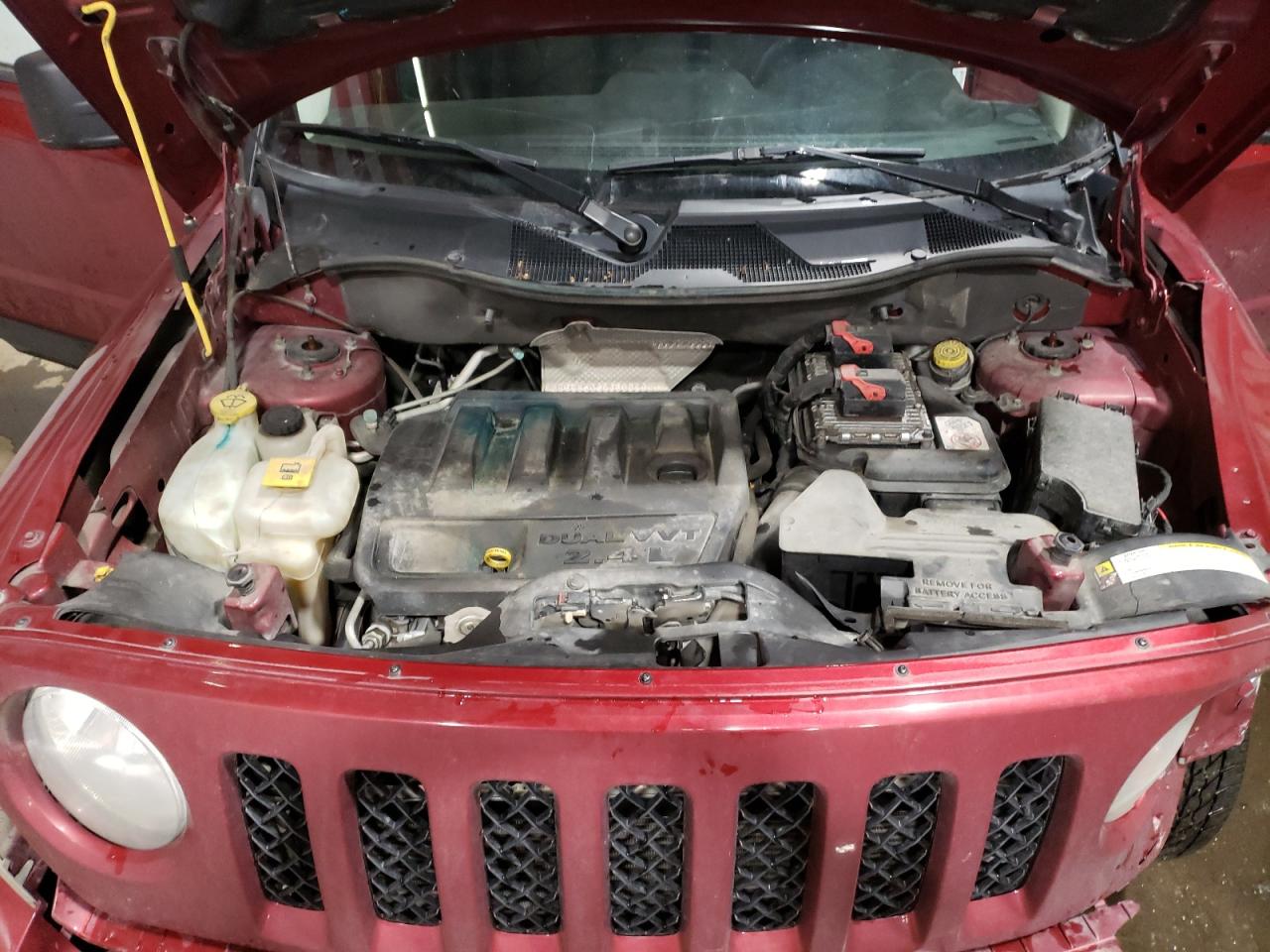 2012 Jeep Liberty (Patriot) VIN 1C4NJRFB0CD715650 Copart auction photo, front end damage thumbnail 13