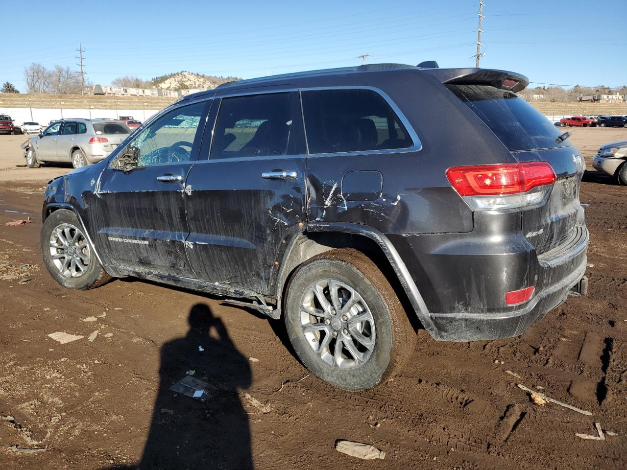 2014 Jeep Grand Cherokee VIN 1C4RJFCG4EC255093 Copart auction photo, rollover damage thumbnail 2