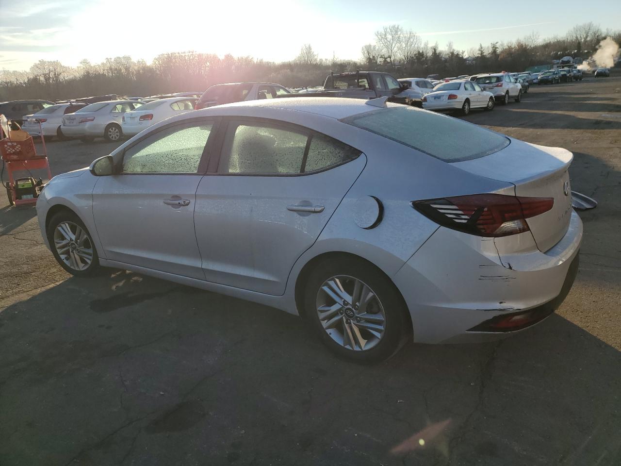 2019 Hyundai Elantra VIN KMHD84LF6KU887967 Copart auction photo, front end damage thumbnail 2