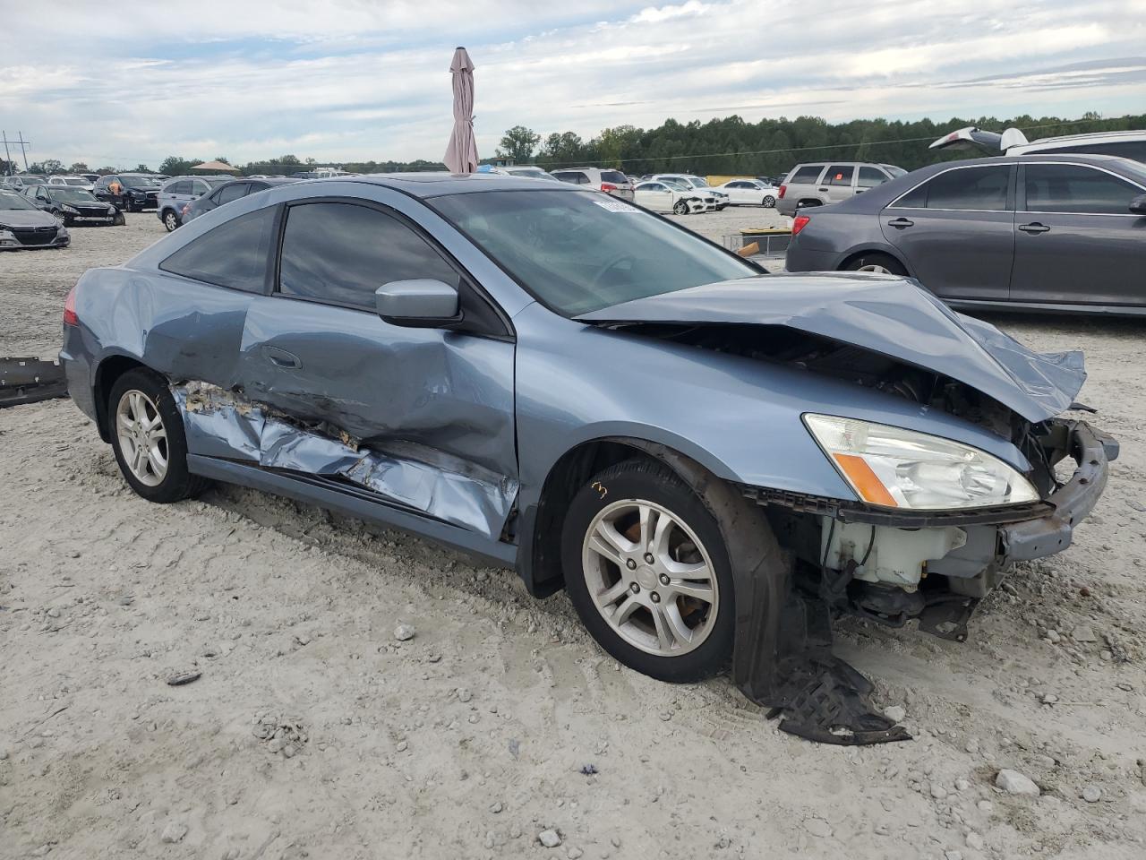 2007 Honda Accord VIN 1HGCM72697A000774 Copart auction photo, all over damage thumbnail 4