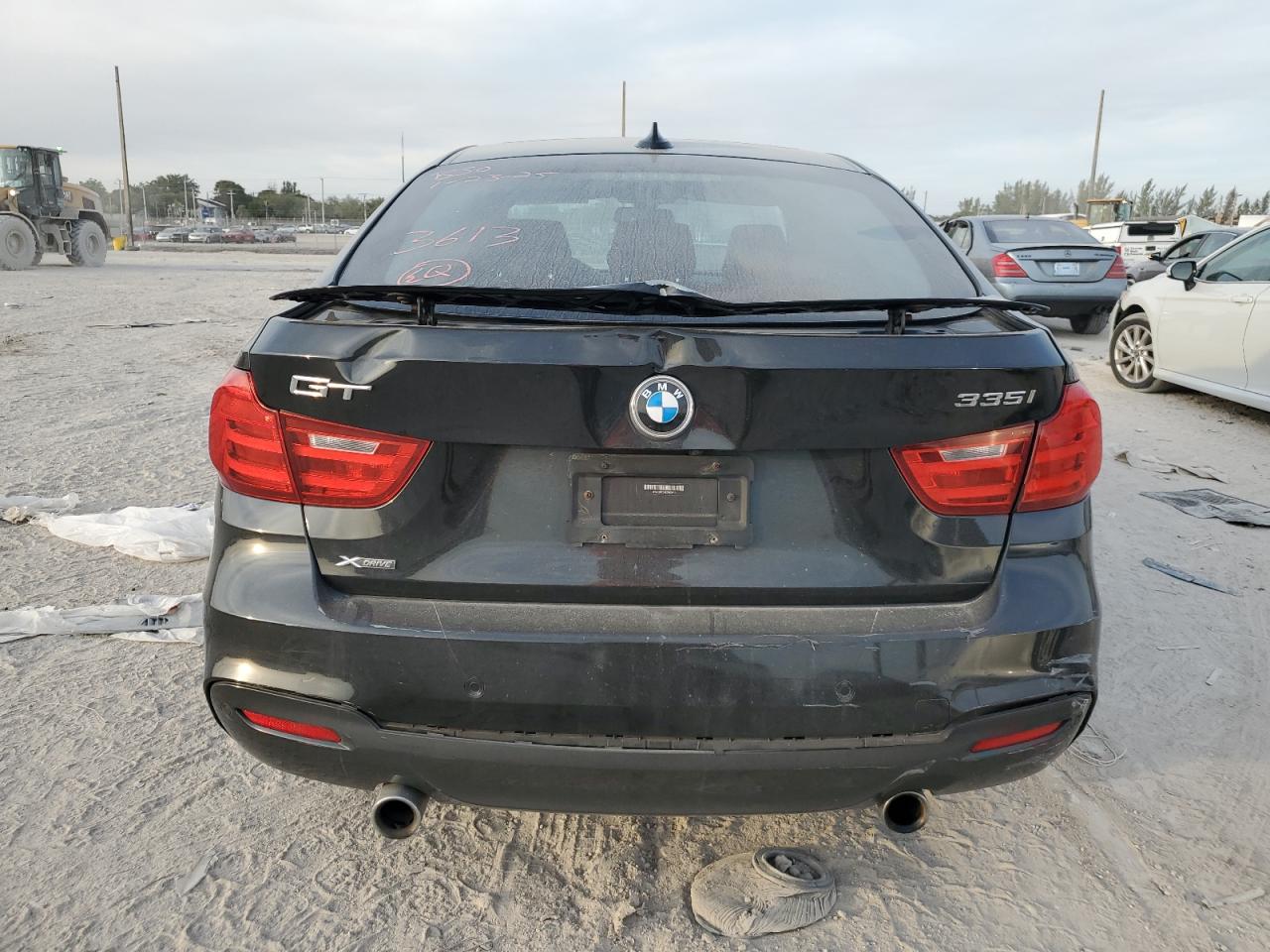 2014 BMW 3er VIN WBA3X9C54ED153613 Copart auction photo, side / rear end damage thumbnail 6