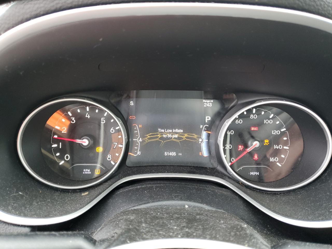 2019 Jeep Compass VIN 3C4NJDCB0KT737082 Copart auction photo, front end / minor dent/scratches damage thumbnail 9
