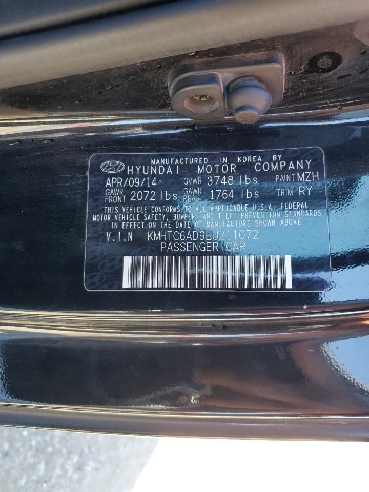 2014 Hyundai Veloster VIN KMHTC6AD9EU211072 Copart auction photo, front end damage thumbnail 13
