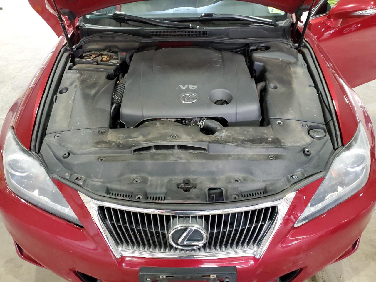 2012 Lexus IS VIN JTHCF5C24C5054431 Copart auction photo, rear end damage thumbnail 11