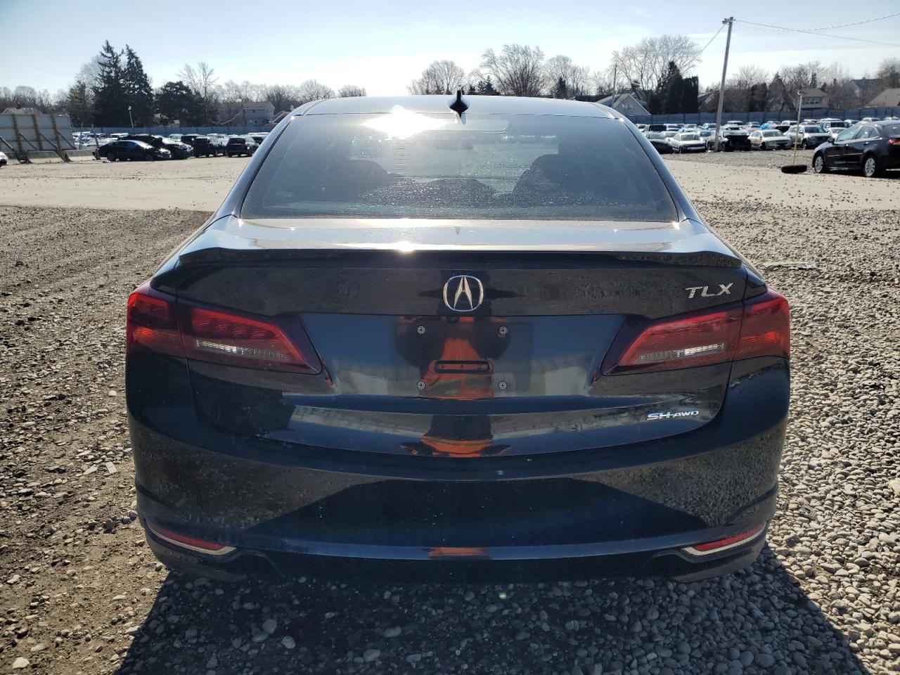 2017 Acura TLX VIN 19UUB3F56HA000091 Copart auction photo, side damage thumbnail 6