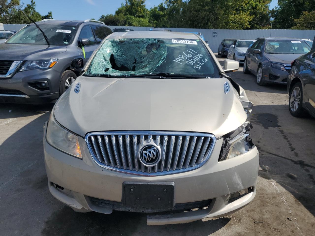 2012 Buick LaCrosse VIN 1G4GD5E35CF118349 Copart auction photo, all over damage thumbnail 5