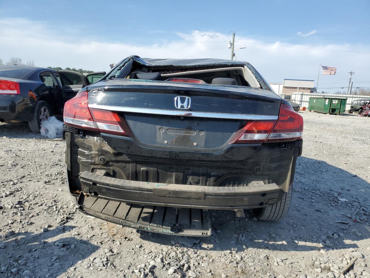 2015 Honda Civic VIN 19XFB2F54FE047177 Copart auction photo, all over damage thumbnail 6