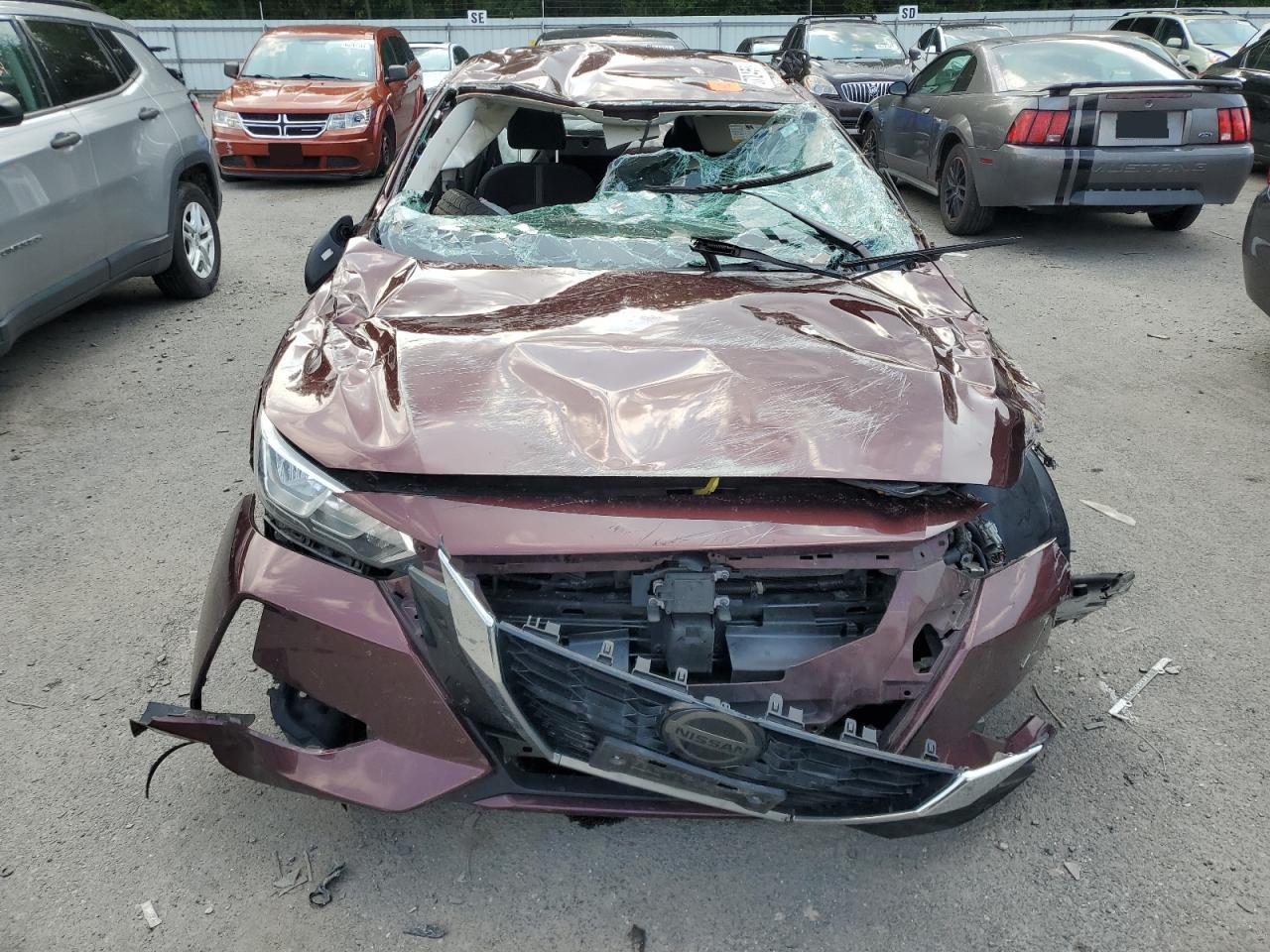 2021 Nissan Sentra VIN 3N1AB8CV5MY267511 Copart auction photo, all over damage thumbnail 5