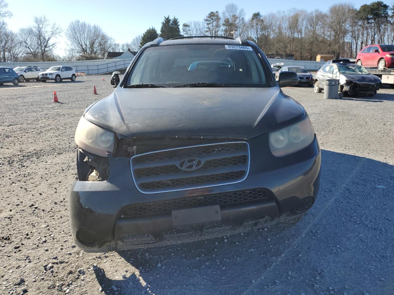 2007 Hyundai Santa Fe VIN KM8SG13D07U126043 Copart auction photo, front end damage thumbnail 5