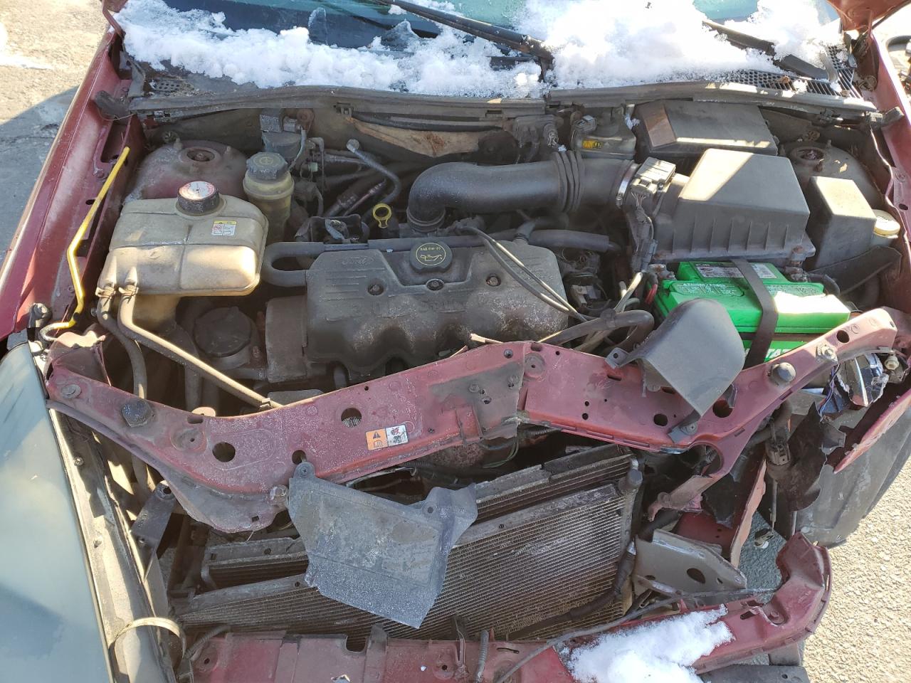 2003 Ford Focus VIN 1FAFP34P43W202202 Copart auction photo, front end / minor dent/scratches damage thumbnail 12