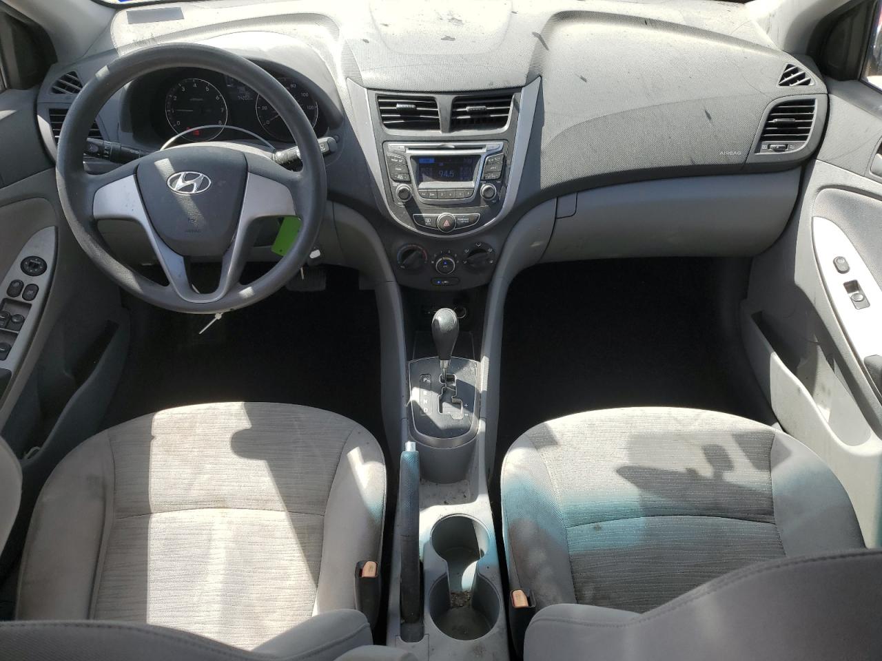 2016 Hyundai Accent VIN KMHCT4AE0GU082283 Copart auction photo, front end / side damage thumbnail 8