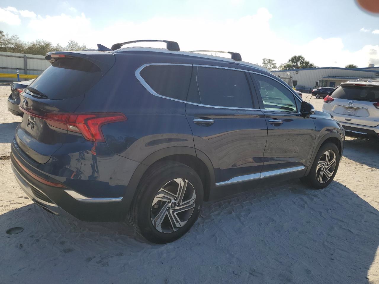 2022 Hyundai Santa Fe VIN 5NMS34AJ8NH454650 Copart auction photo, undercarriage / minor dent/scratches damage thumbnail 3