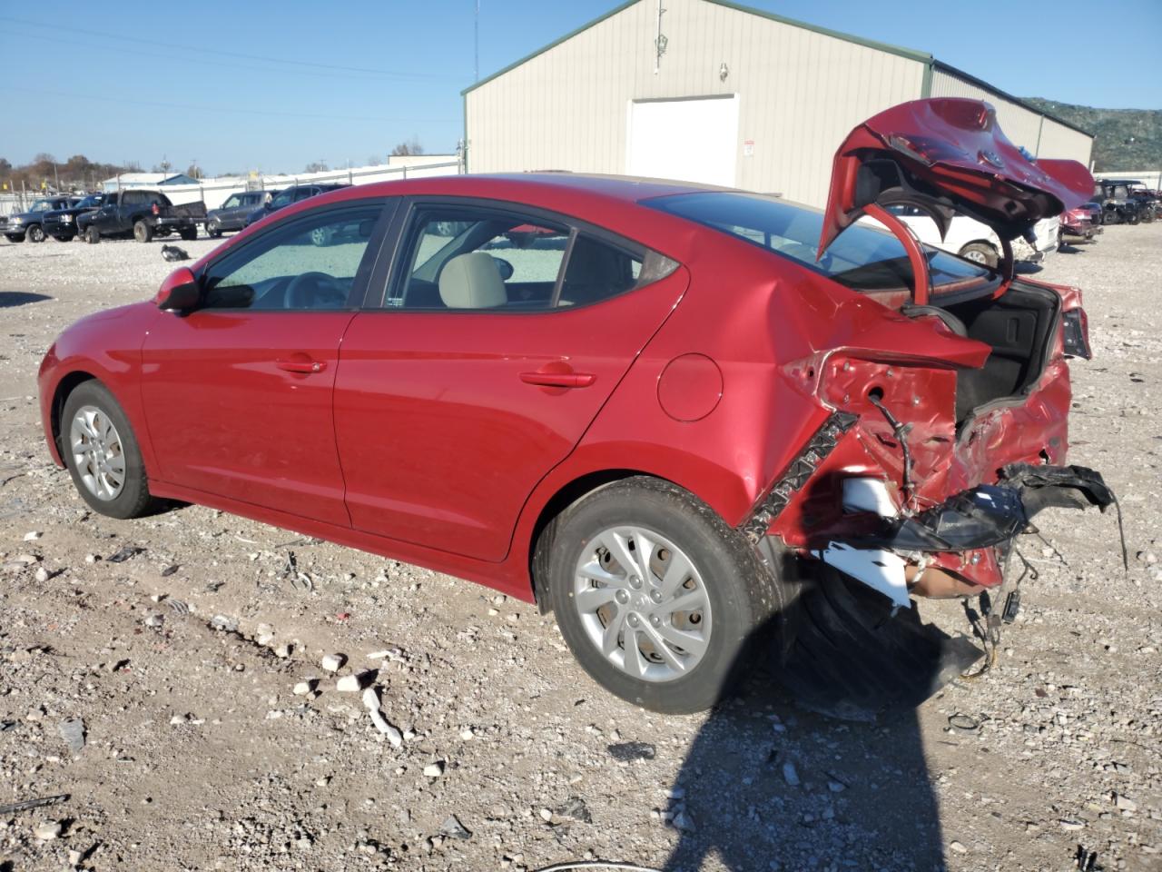 2019 Hyundai Elantra VIN KMHD74LF6KU785930 Copart auction photo, rear end damage thumbnail 2